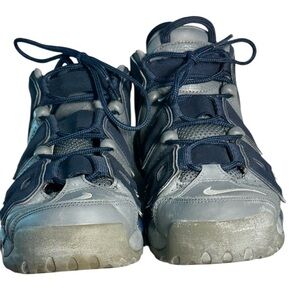 Nike Air More Uptempo Georgetown Hoyas Blue and Gray Sneakers.Size 7.5.